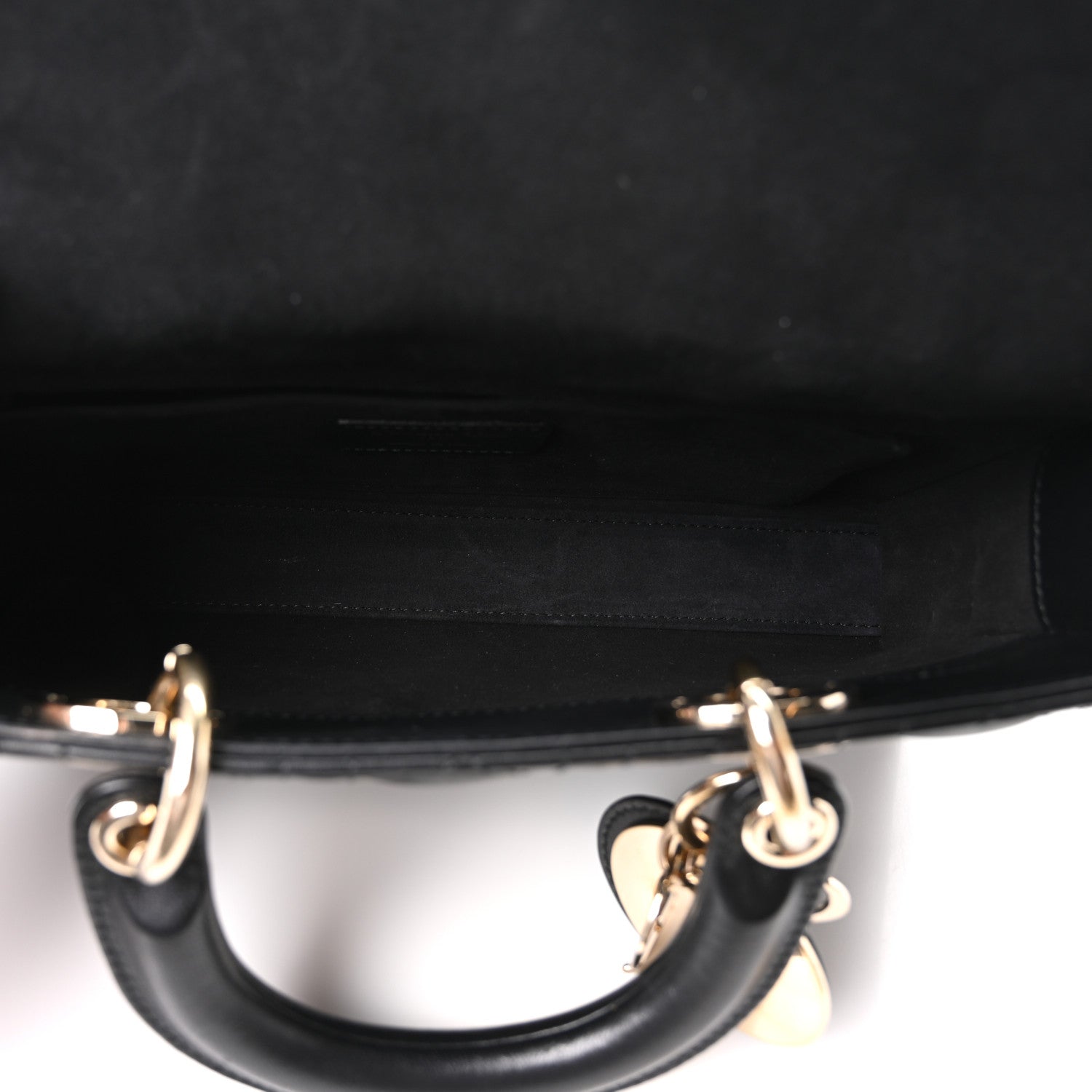 Christian Dior Lambskin Cannage Medium Lady D-Joy Black 5 of 10
