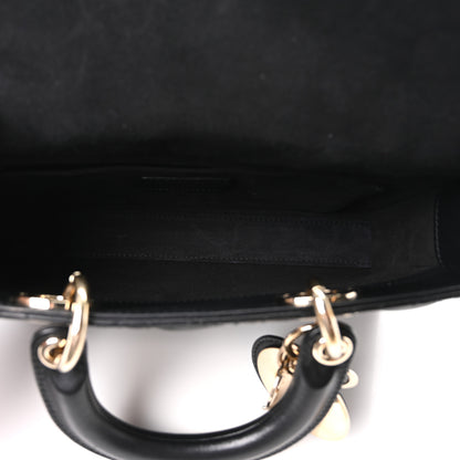 Christian Dior Lambskin Cannage Medium Lady D-Joy Black 5 of 10