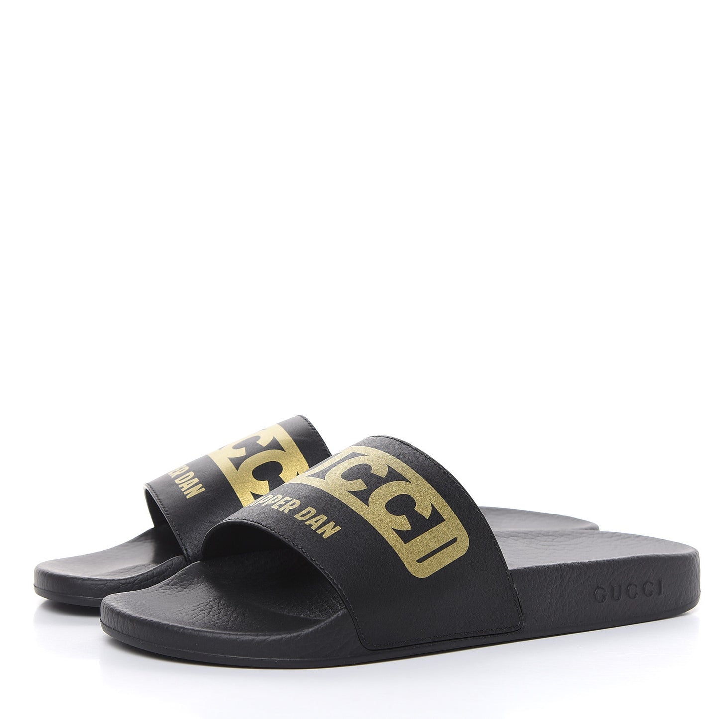 X DAPPER DAN Rubber Mens Slide Sandals 10 Black
