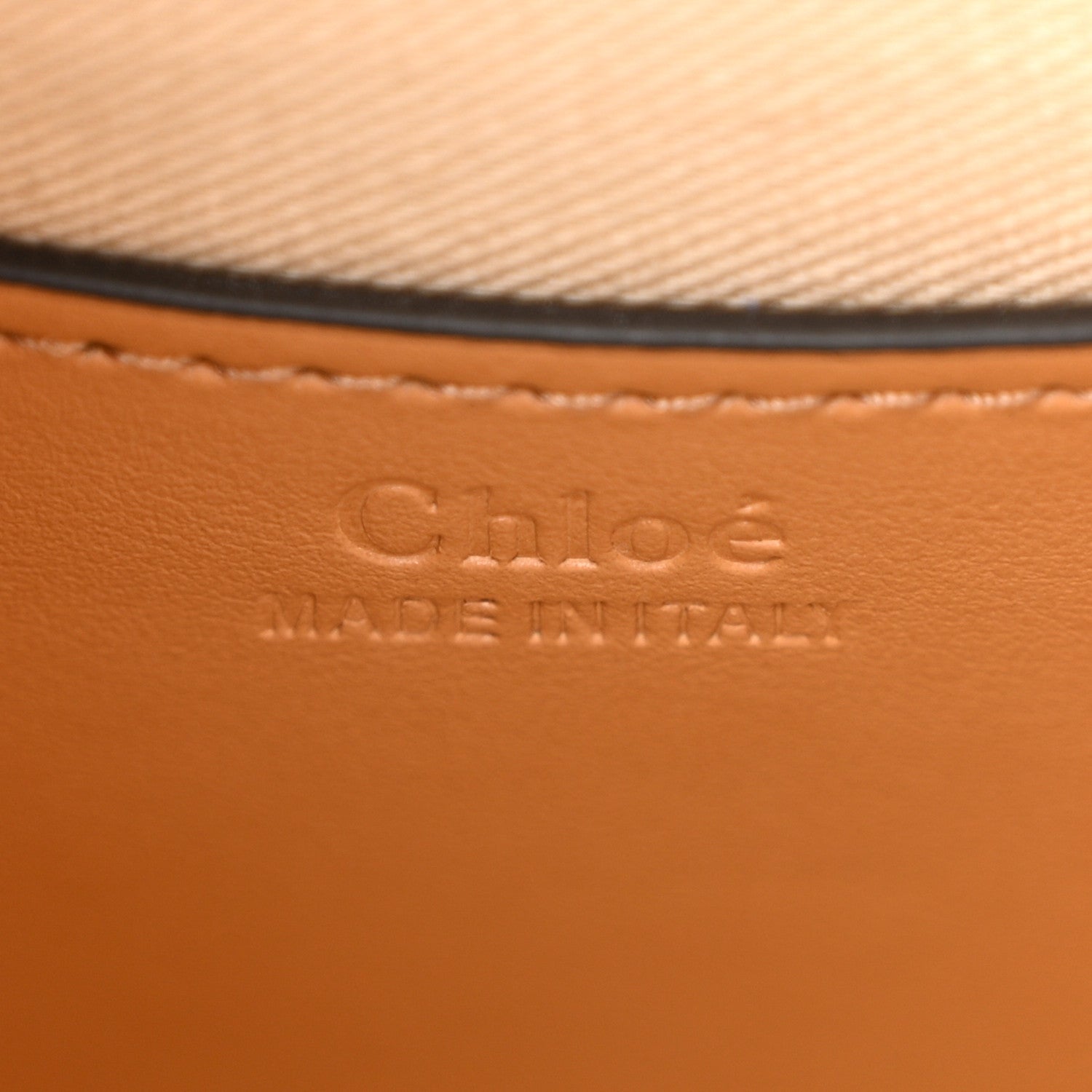 Chloe Calfskin Watersnake Embossed Small Tess Bag Brown Multicolor 6 of 9