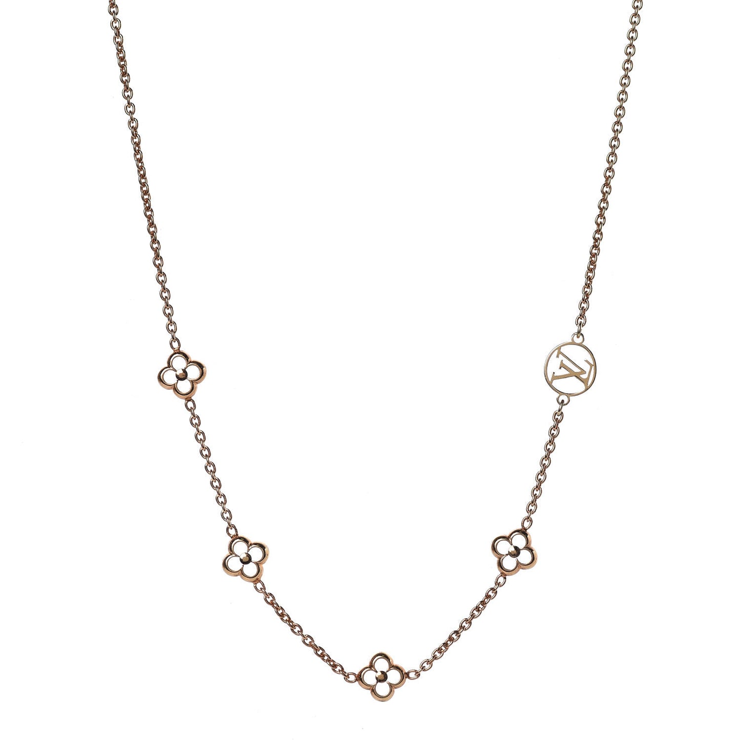Flower Full Necklace Gold
