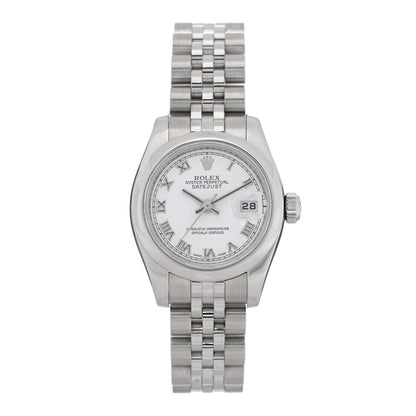 Rolex Stainless Steel 26mm Oyster Perpetual Datejust Watch White Roman 179160 1 of 5