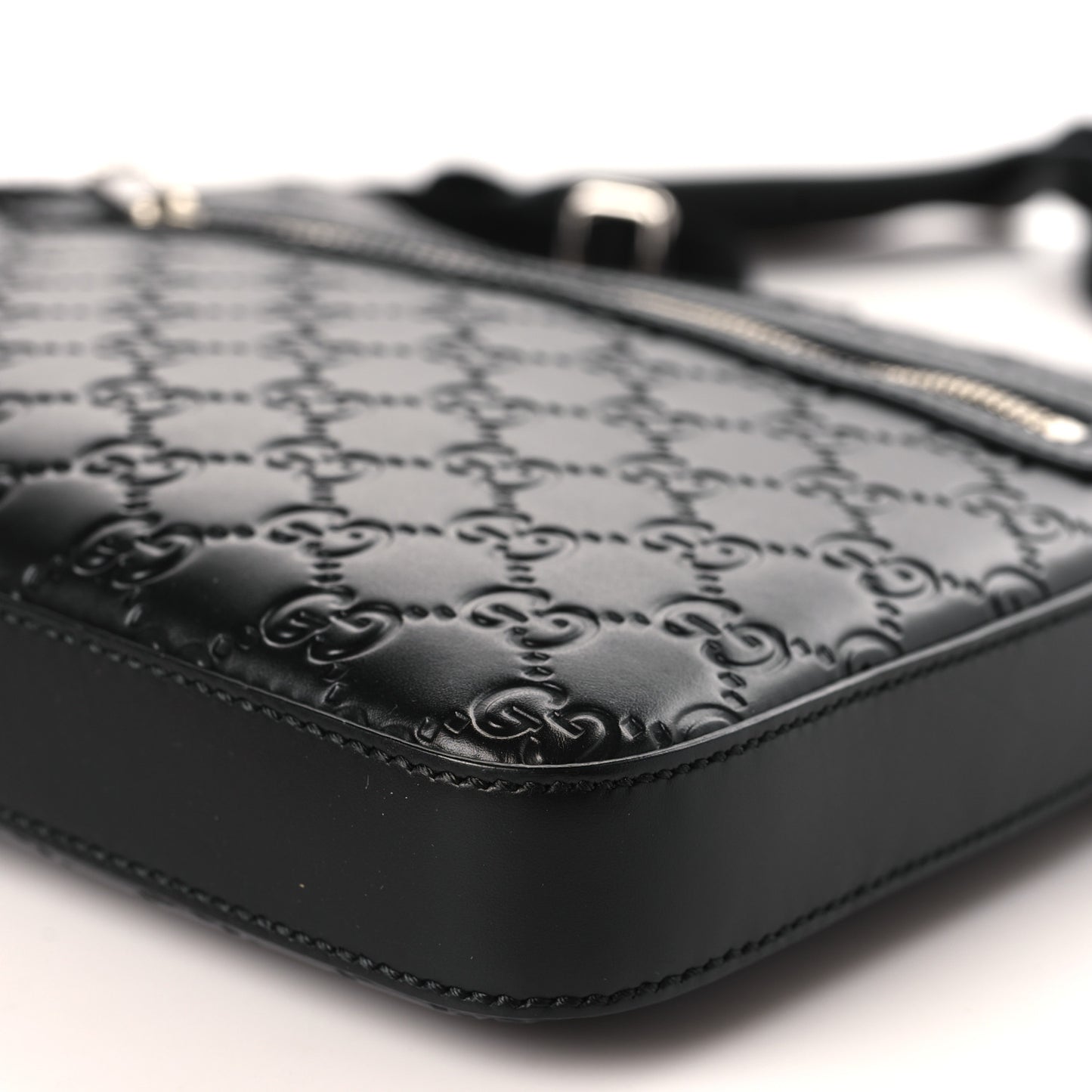 Guccissima Signature Small Messenger Bag Black