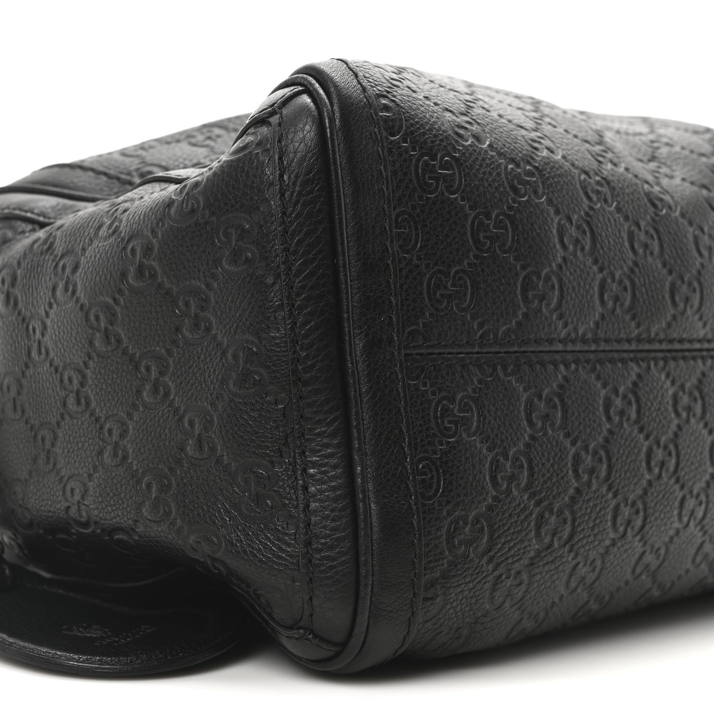 Guccissima Medium Techno Tag Boston Black