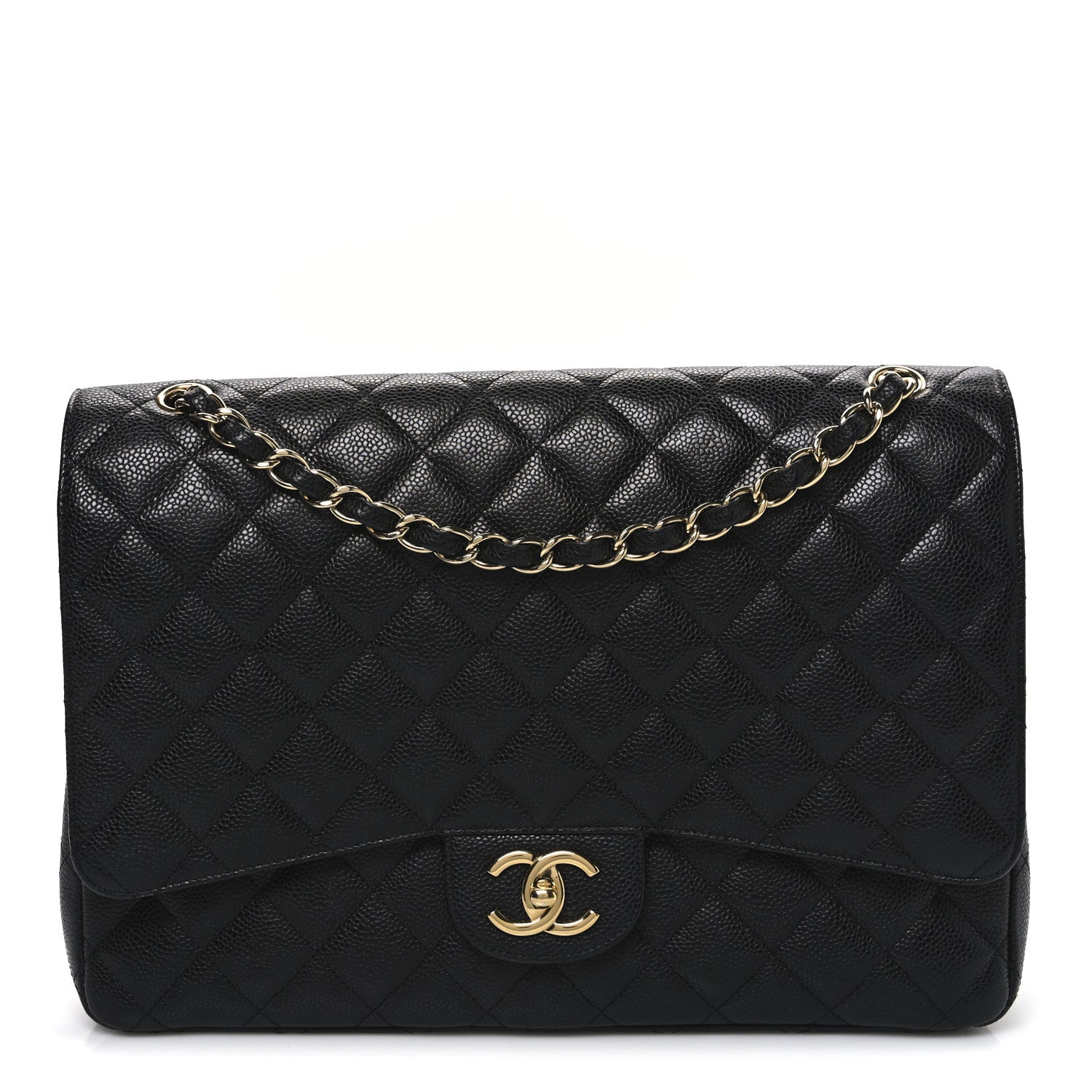 Chanel Caviar Quilted Maxi Double Flap Black 1 of 11