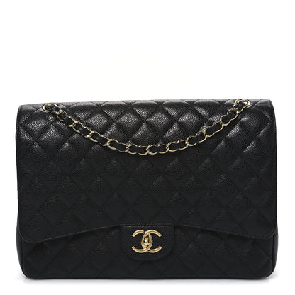 Chanel Caviar Quilted Maxi Double Flap Black 1 of 11