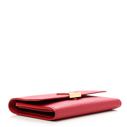 Louis Vuitton Taurillon Capucines Compact Wallet Scarlet 4 of 7