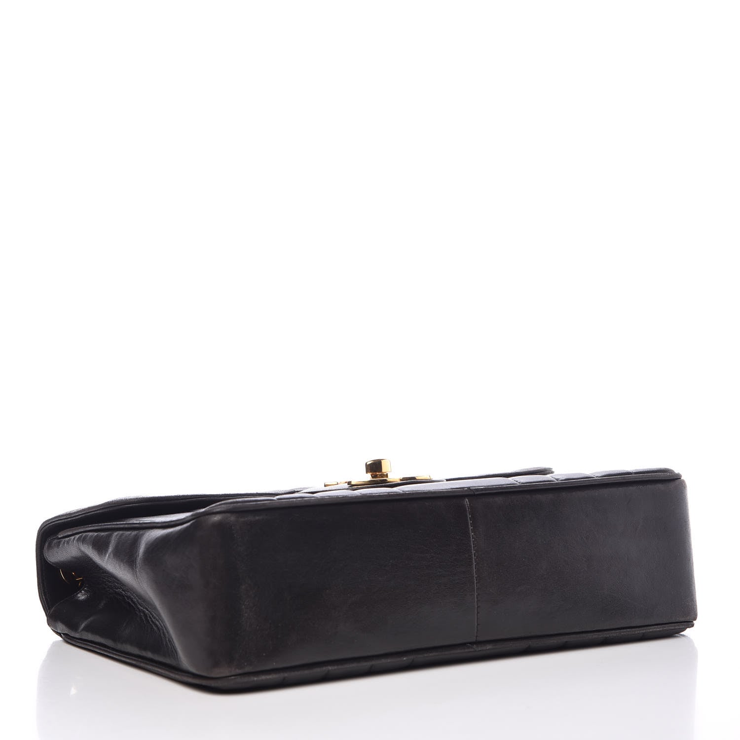 Chanel Lambskin Vertical Quilt Jumbo Single Flap Black 5 of 15