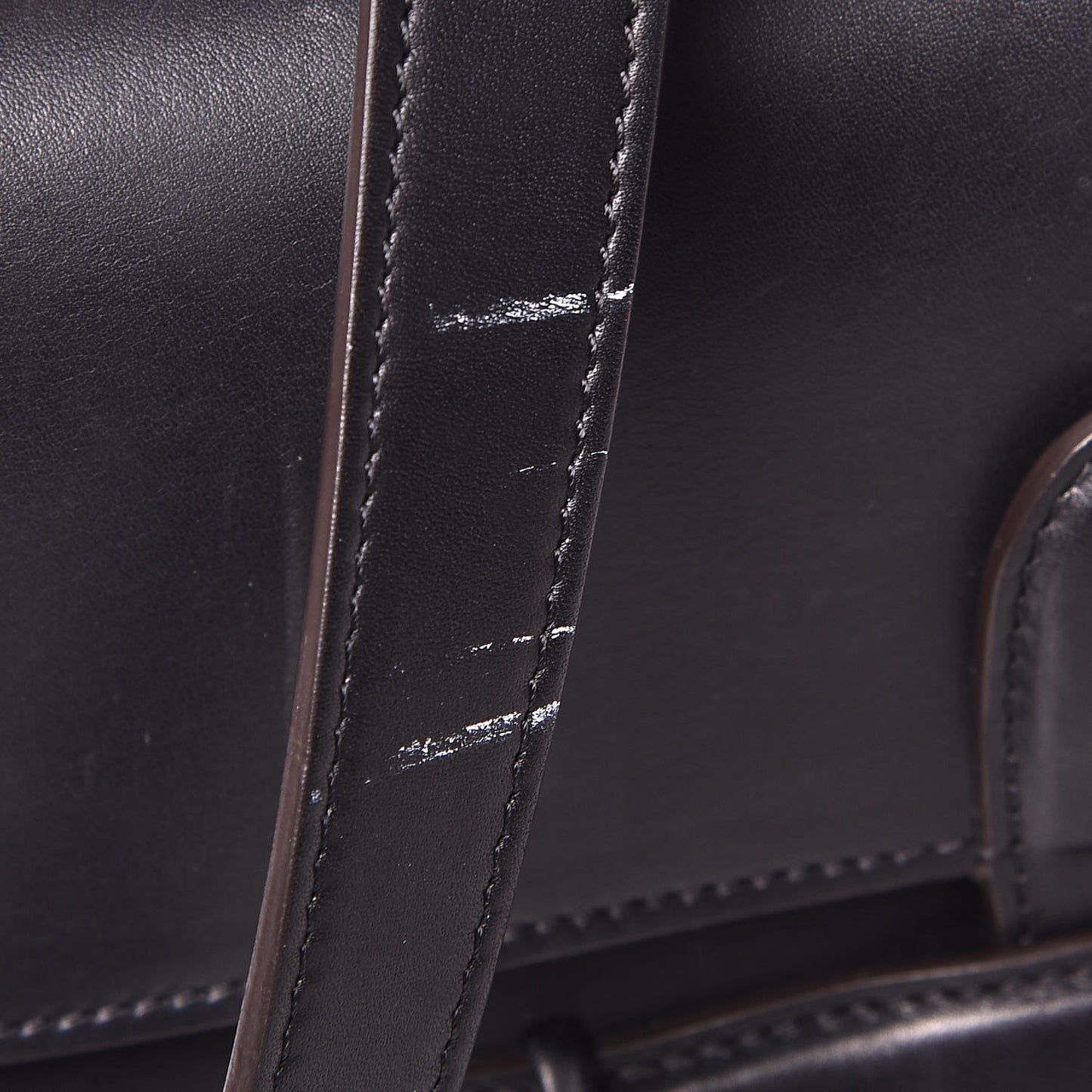Natural Calfskin Medium Symmetrical Bag Black