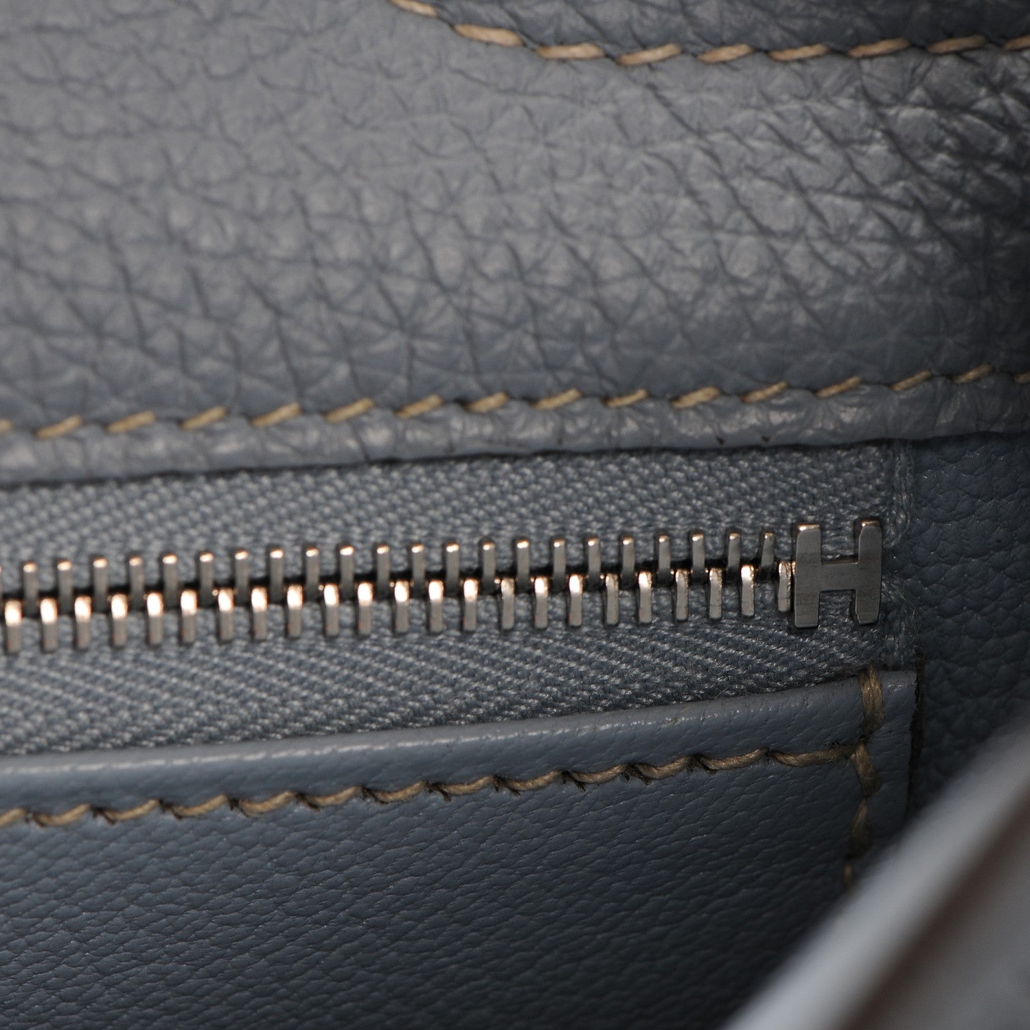 Hermes Togo Shoulder Kelly 40 Bleu Lin 16 of 23