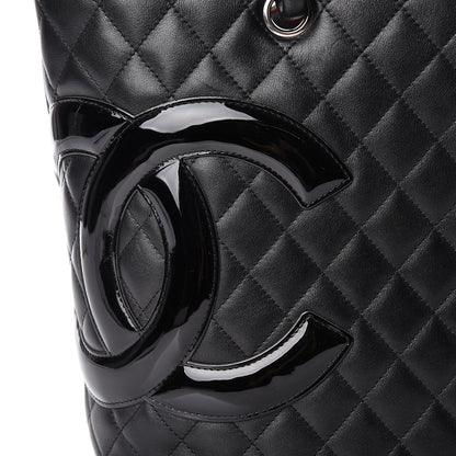 Chanel Calfskin Quilted Large Cambon Tote Black 10 of 12