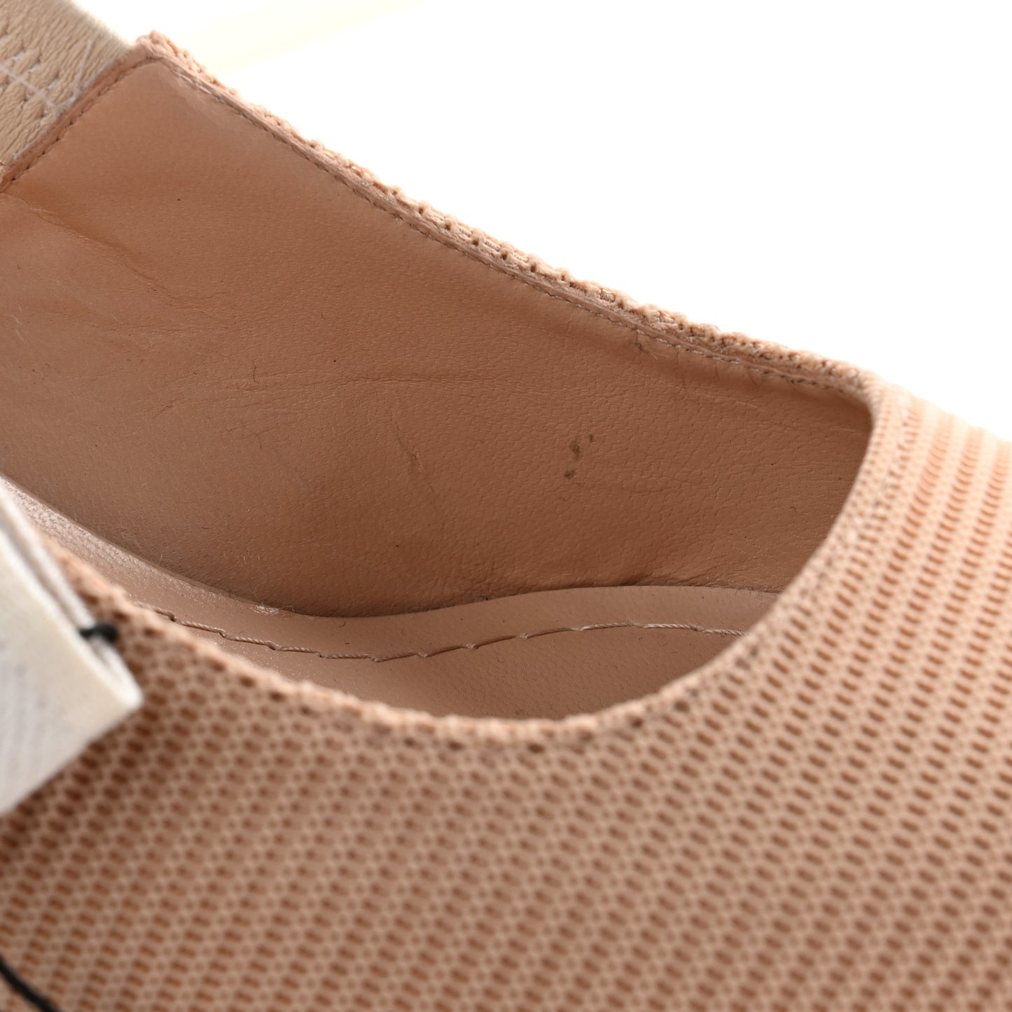 Technical Canvas Ribbon J Adior Slingback 65mm Pumps 38.5 Powder Nude