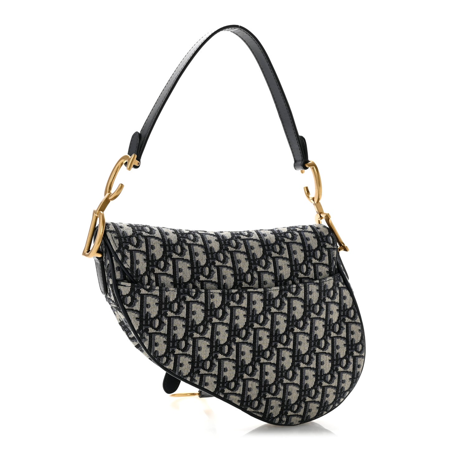 Oblique Saddle Bag Blue Blue