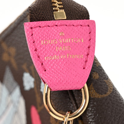 Louis Vuitton Monogram 2022 Christmas Animation Seoul Mini Pochette Accessories Fuchsia 6 of 9