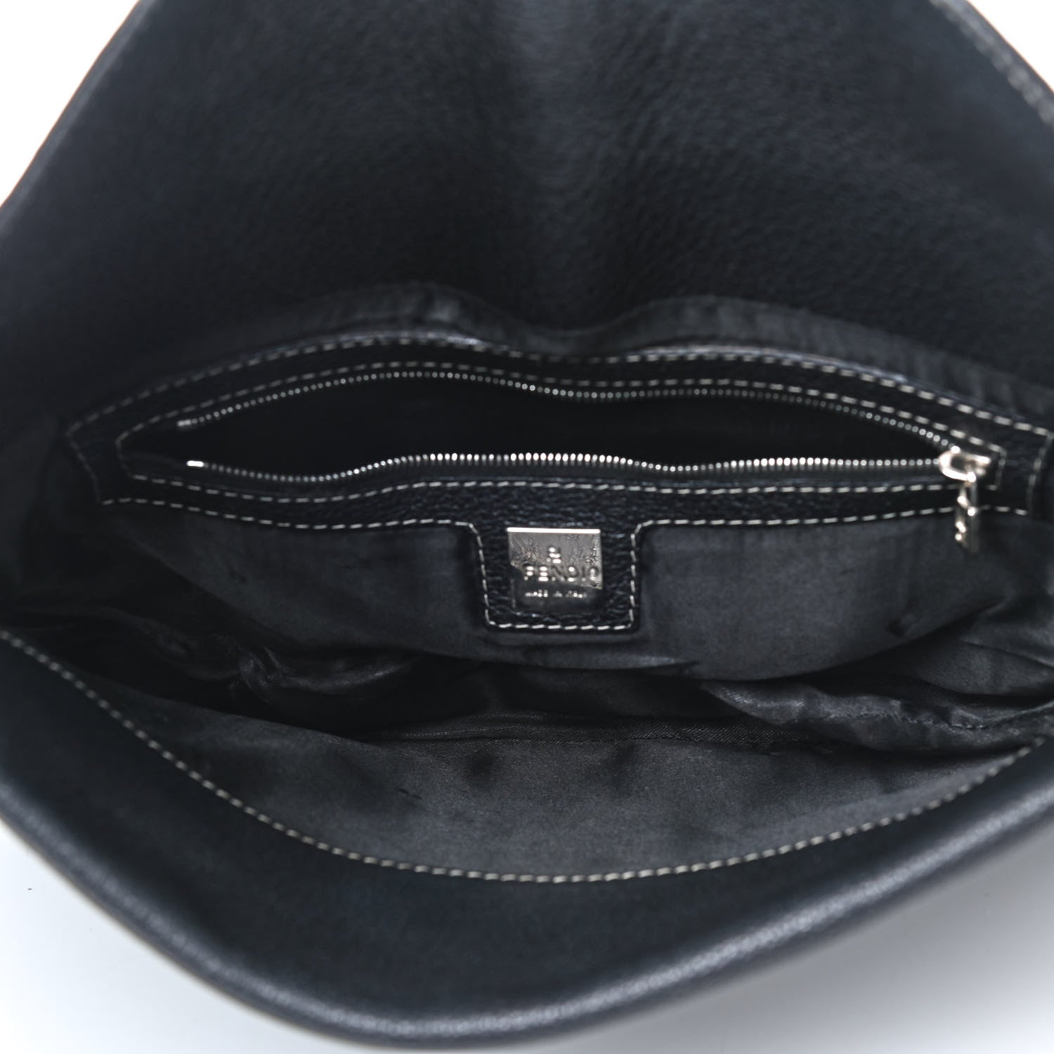 Fendi Calfskin Baguette Black 4 of 8