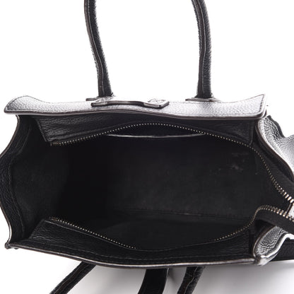Celine Drummed Calfskin Nano Luggage Black 7 of 15