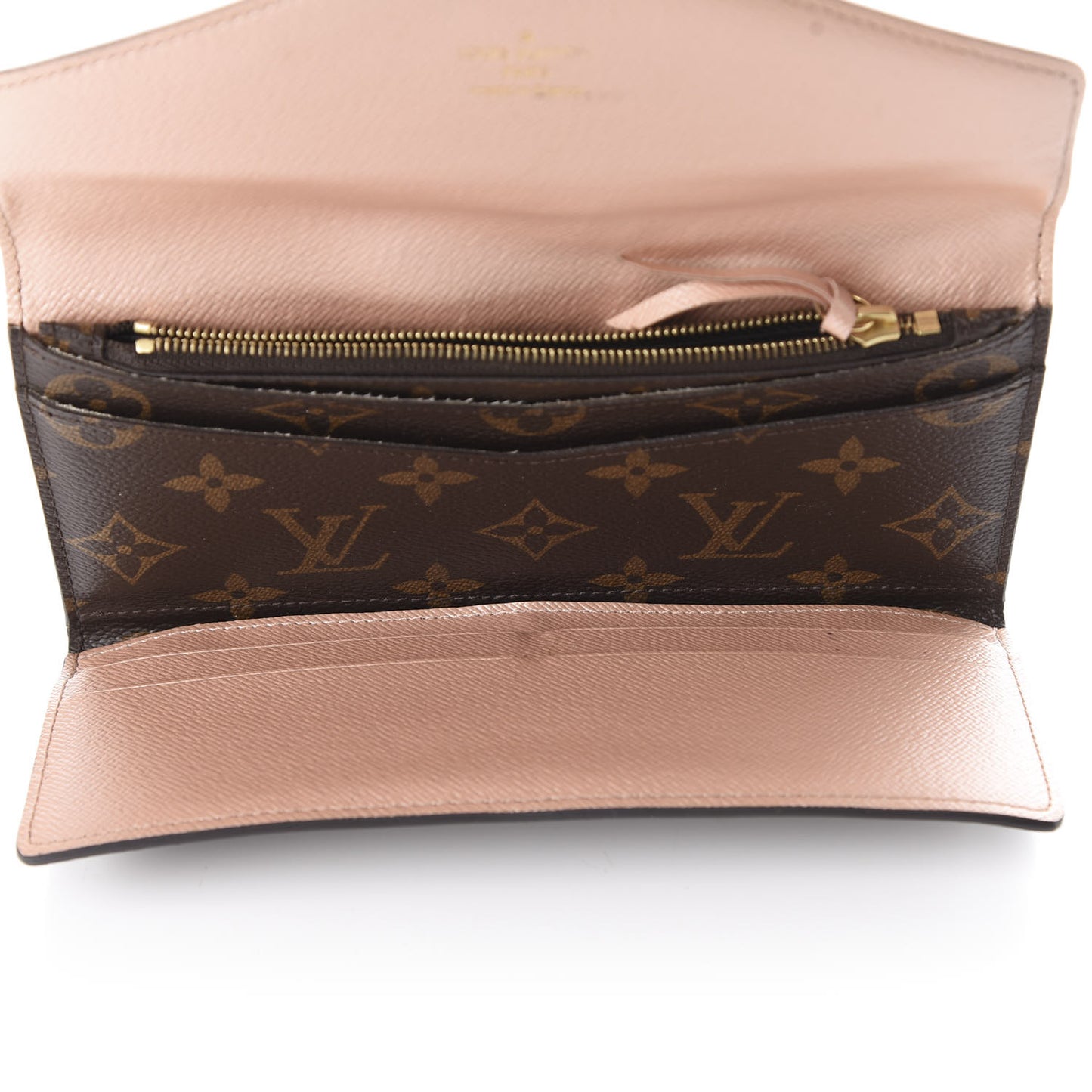 Monogram Josephine Wallet Rose Nacre