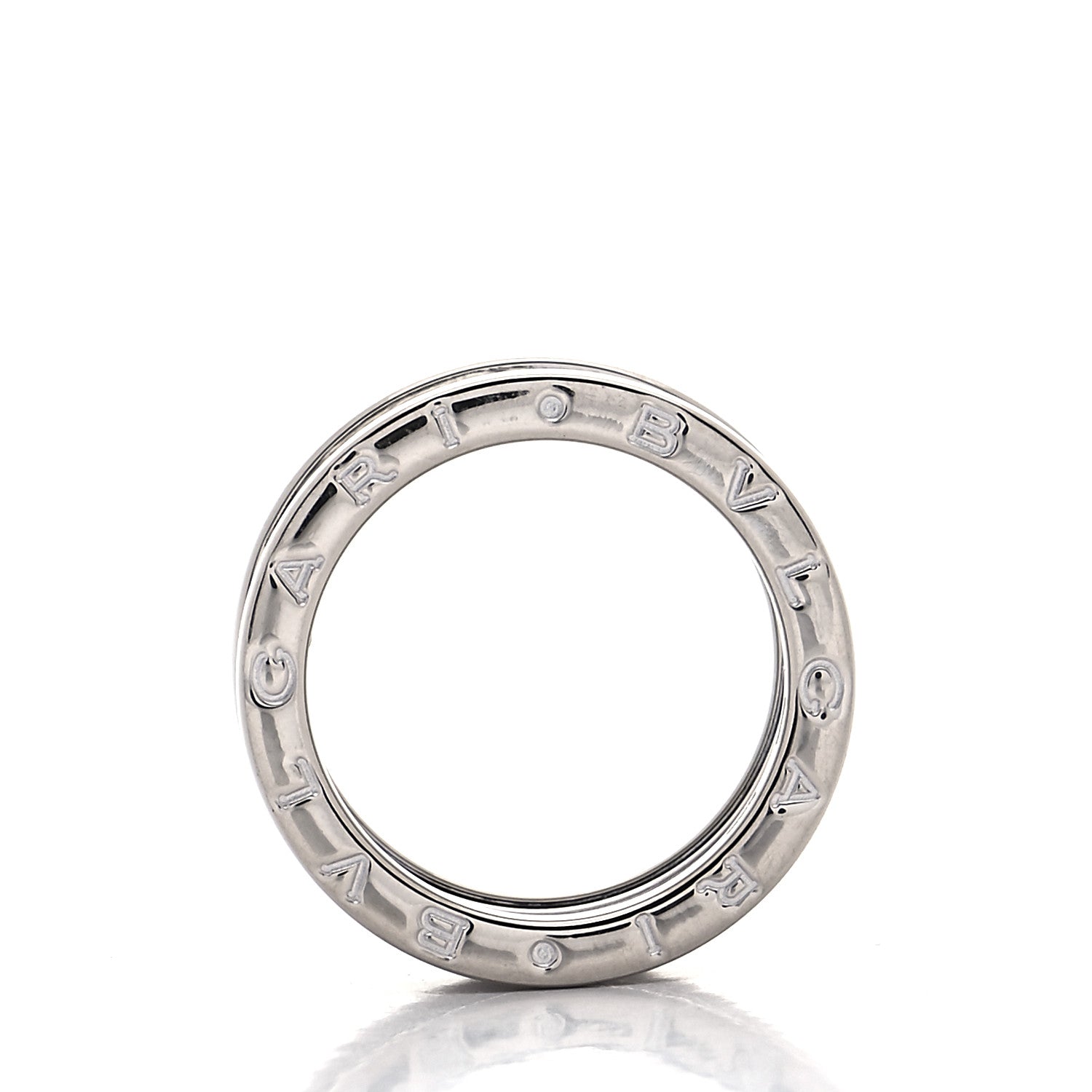 Bulgari 18K White Gold B.Zero1 Four-Band Ring 53 6.25 4 of 5