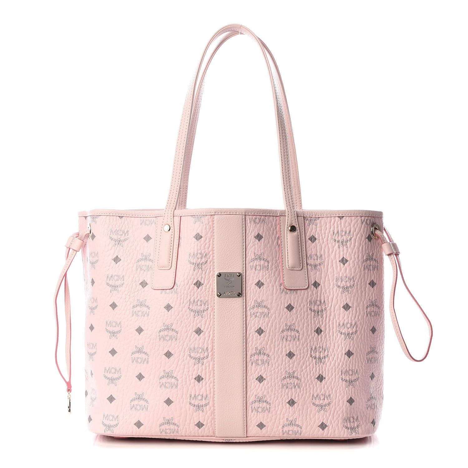 MCM Visetos Medium Liz Reversible Shopper Tote Soft Pink 1 of 10