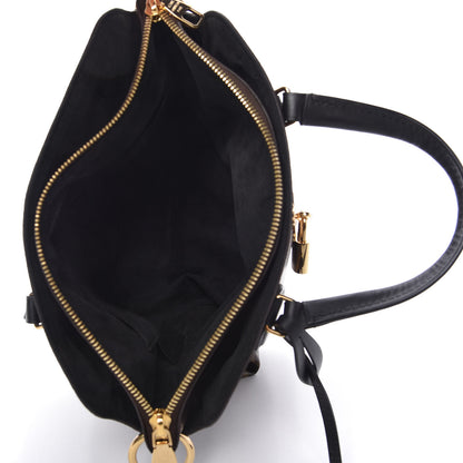 Louis Vuitton Monogram Flower Zipped Tote PM Black 5 of 9