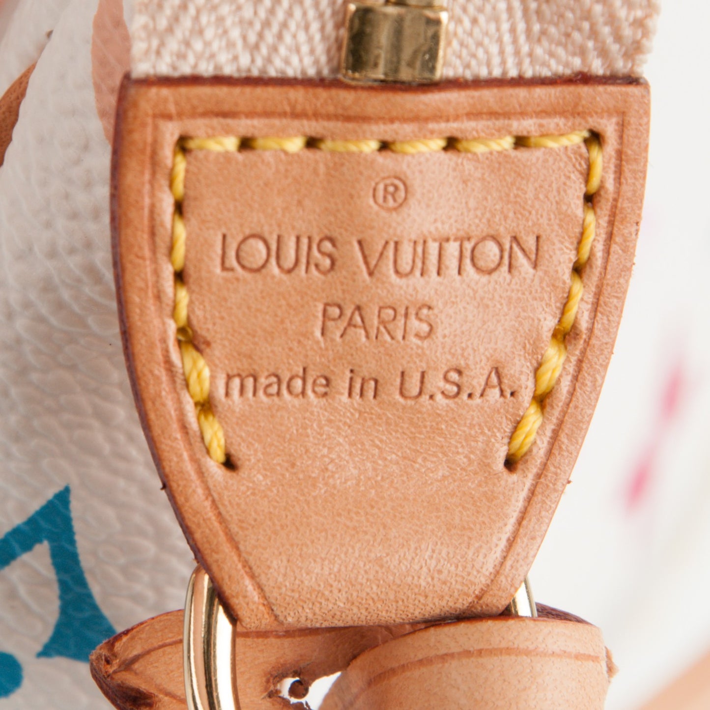 Monogram Multicolor Pochette Accessories White