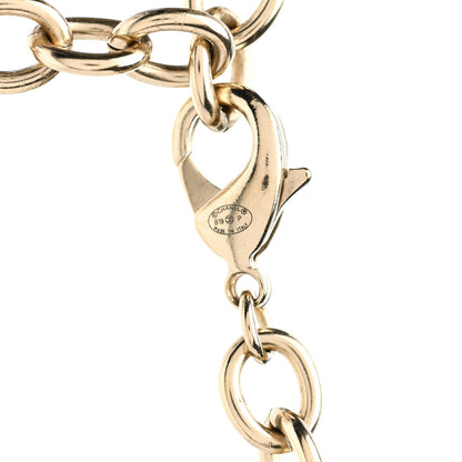 Chanel Metal Strass Crystal Logo Necklace Gold 4 of 4