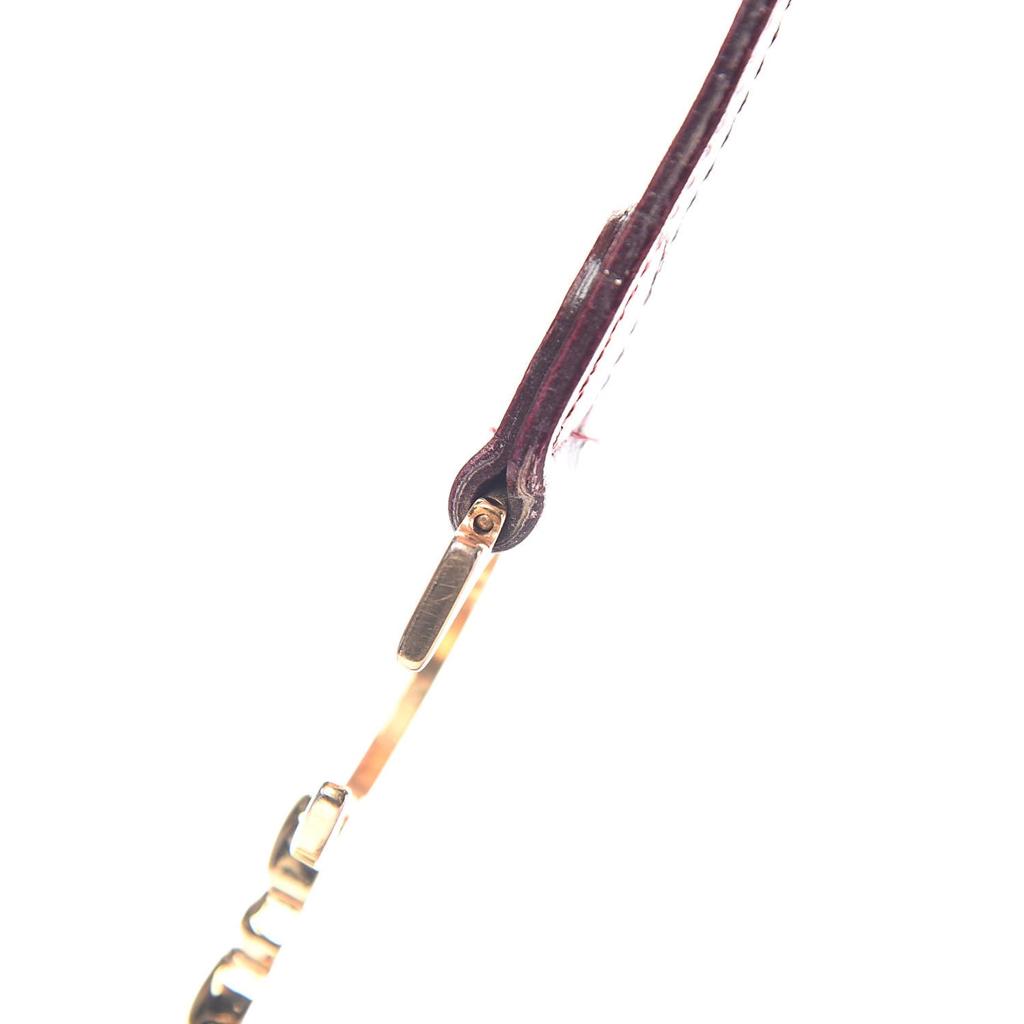 Monogram Saddle Bag Burgundy