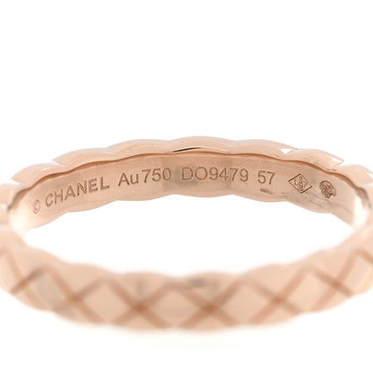Chanel 18K Beige Gold Mini Coco Crush Ring 57 8 4 of 5