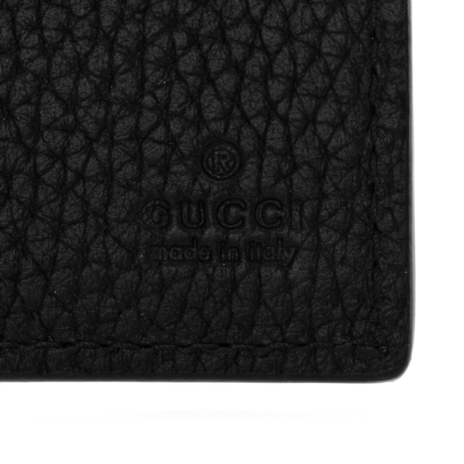 Gucci Piuma Calfskin Jumbo GG Embossed Wallet Black 6 of 7