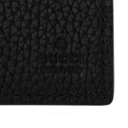Gucci Piuma Calfskin Jumbo GG Embossed Wallet Black 6 of 7