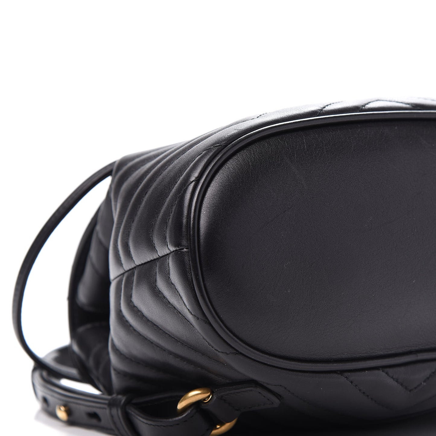 Calfskin Matelasse GG Marmont Flap Backpack Black