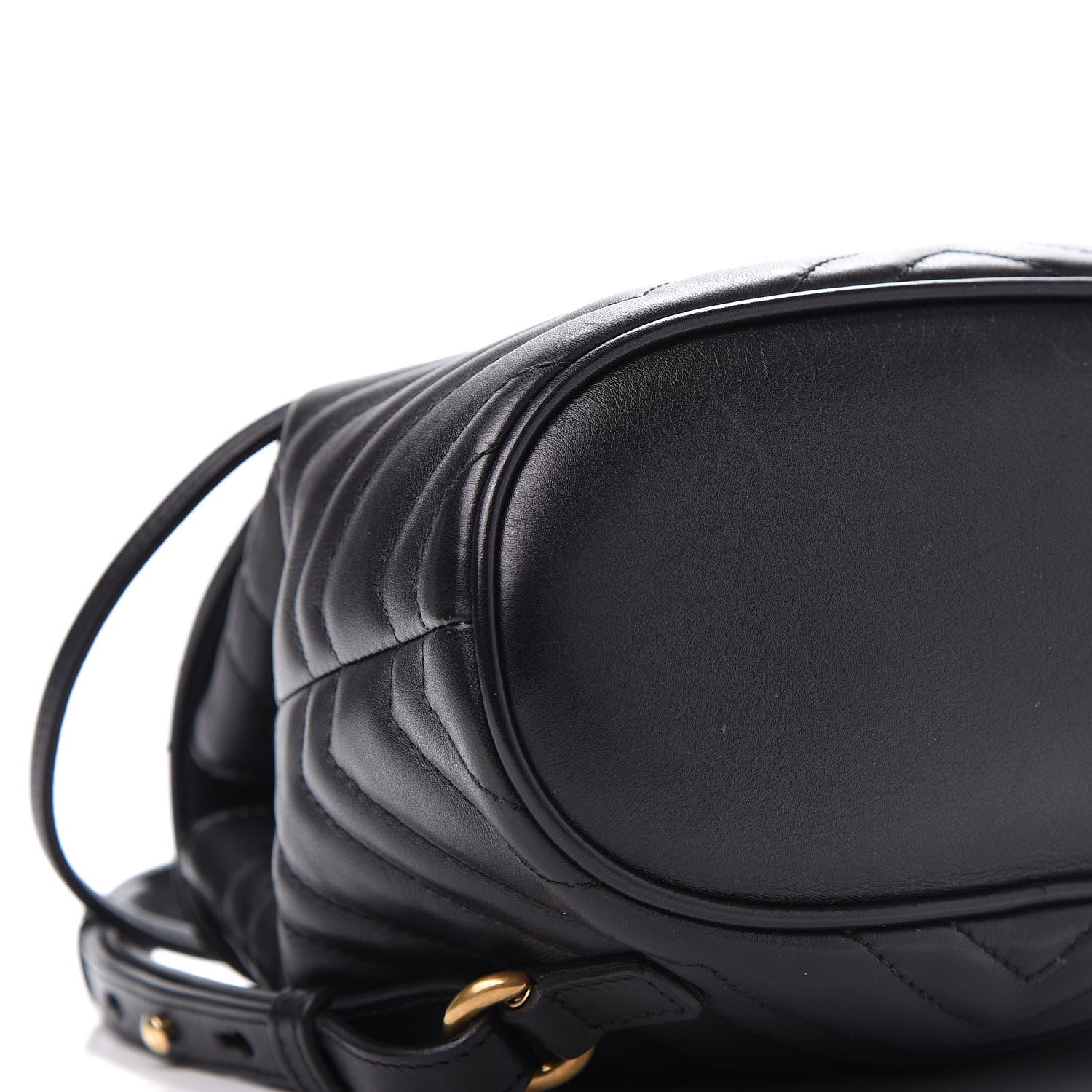 Gucci Calfskin Matelasse GG Marmont Flap Backpack Black 5 of 9