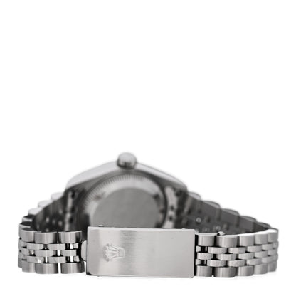 Rolex Stainless Steel 18K White Gold Diamond 26mm Oyster Perpetual Datejust Watch Silver 79174 3 of 4