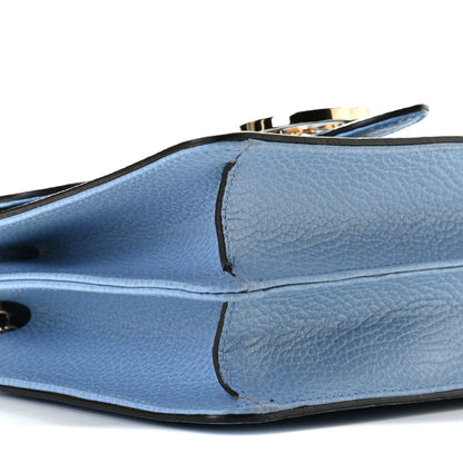 Gucci Dollar Calfskin Small Interlocking G Shoulder Bag Mineral Blue 5 of 9
