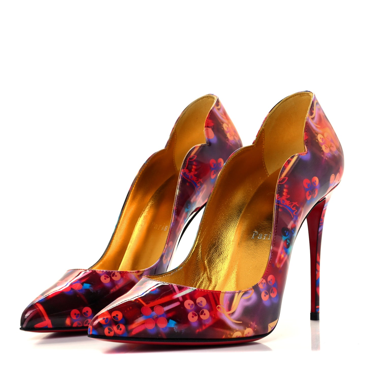 Patent Discolaser Hot Chick 100 Pumps 38.5 Multicolor