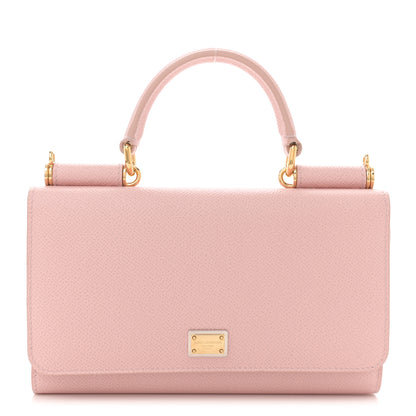 Dolce & Gabbana Dauphine Gloss Chain Strap Phone Bag Cipria 1 of 13