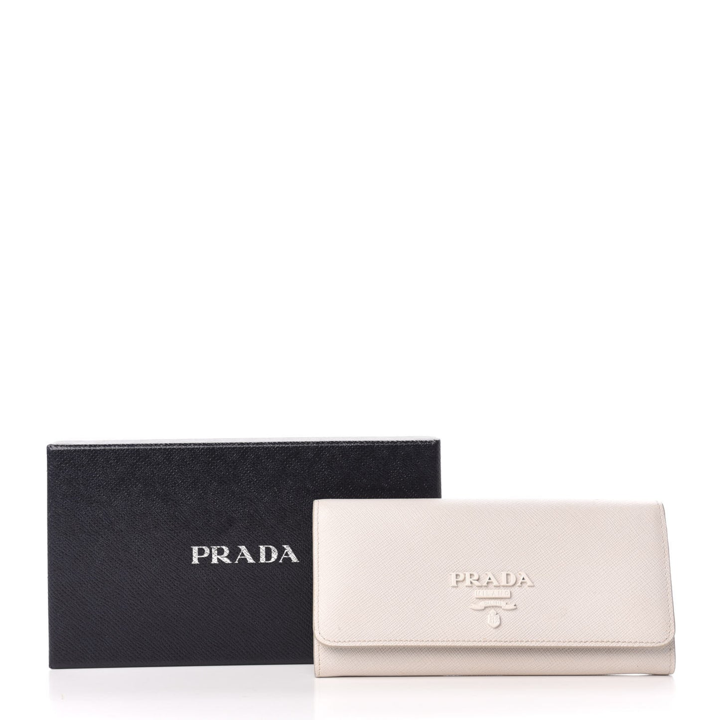 Saffiano Shine Monochrome Continental Wallet Talco