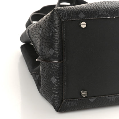 MCM Visetos Large Tote Black 7 of 10