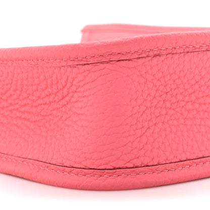 Hermes Taurillon Clemence Amazone Evelyne TPM Rose Azalee Rouge Pivoine 10 of 11