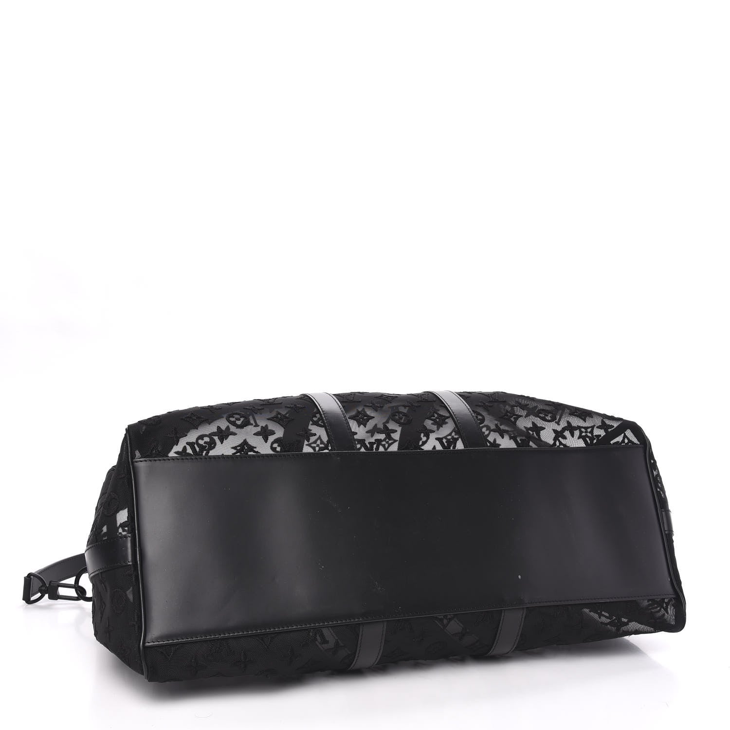 Louis Vuitton Monogram See Through Keepall Bandouliere 50 Black 3 of 11