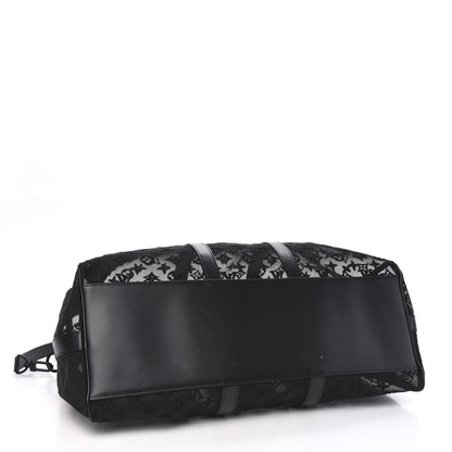 Louis Vuitton Monogram See Through Keepall Bandouliere 50 Black 3 of 11