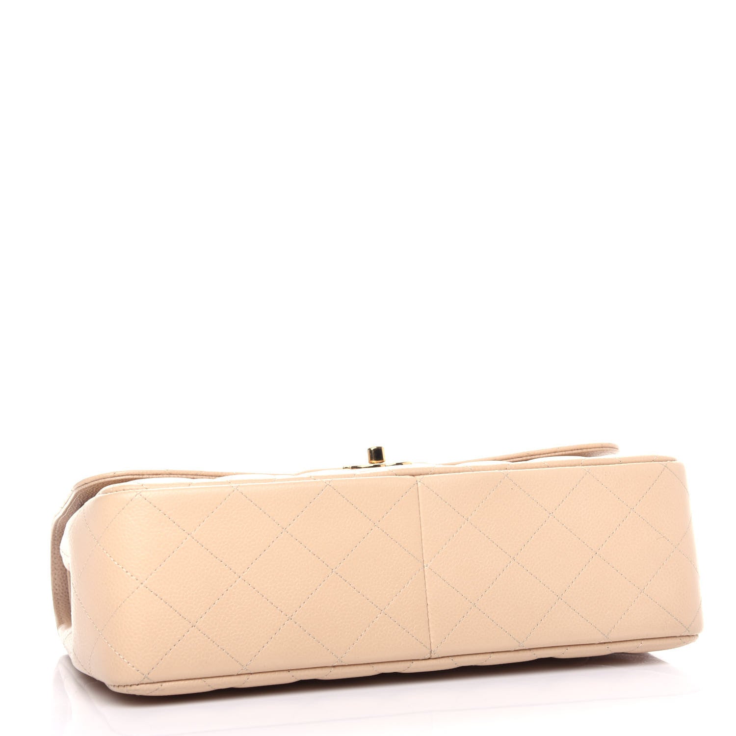 Chanel Caviar Quilted Jumbo Double Flap Light Beige 4 of 11