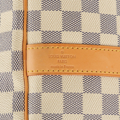 Louis Vuitton Damier Azur Keepall Bandouliere 55 6 of 10