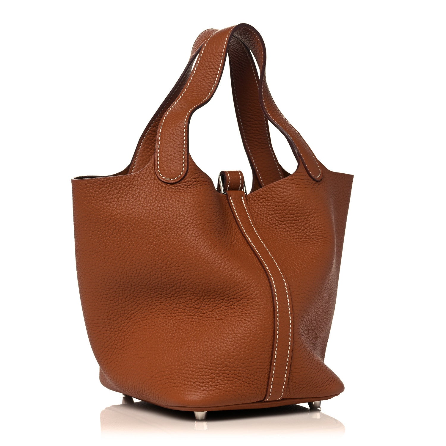 Hermes Taurillon Clemence Picotin Lock 18 PM Gold 3 of 11