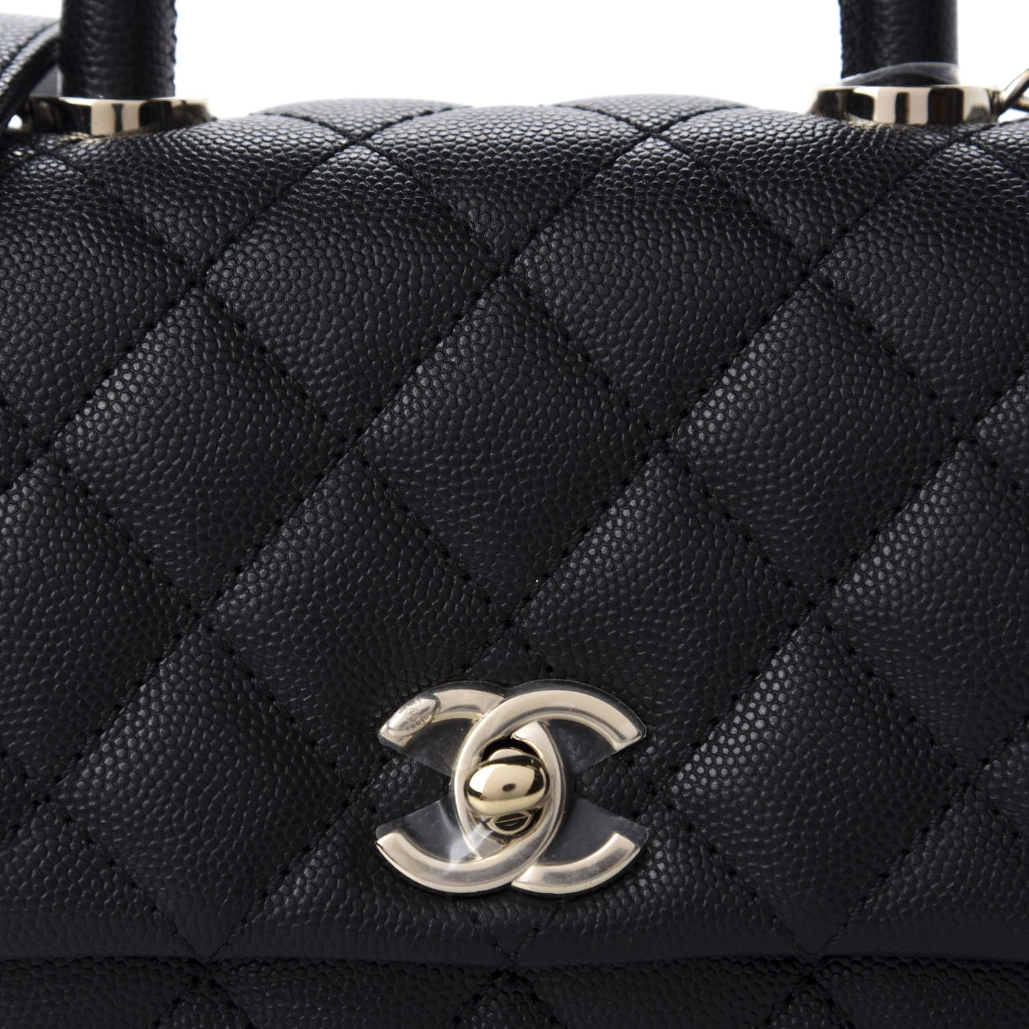 Chanel Caviar Quilted Extra Mini Coco Handle Flap Black 10 of 11