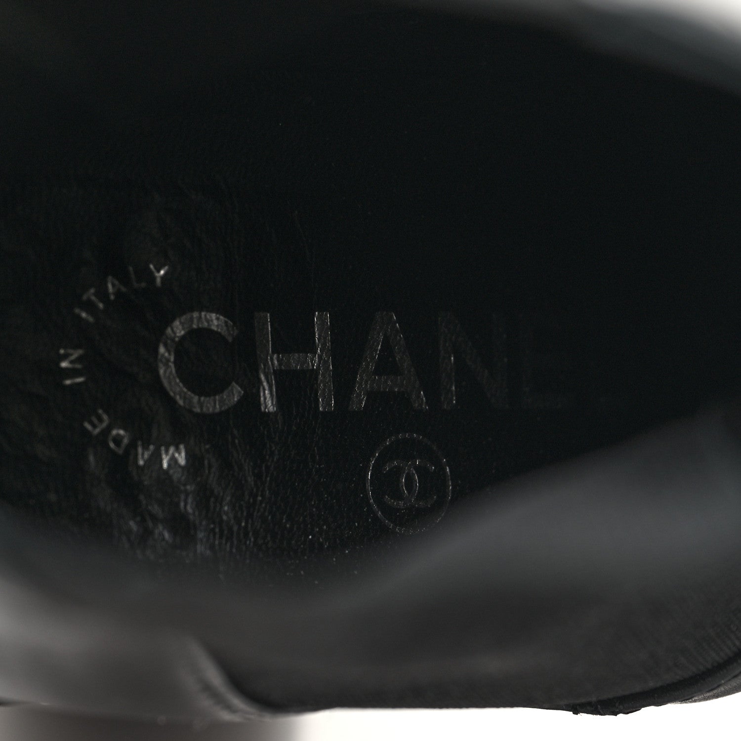 Chanel Calfskin Chain Around Elastic Boots 38 Black 8 of 9