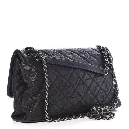 Chanel Sheepskin Quilted Jumbo Easy Flap Black 3 of 8
