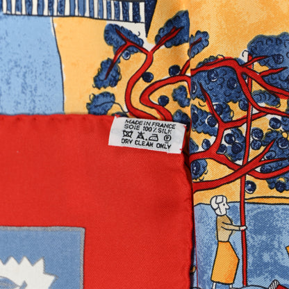 Hermes Silk Retour A La Terre Scarf 90 3 of 7