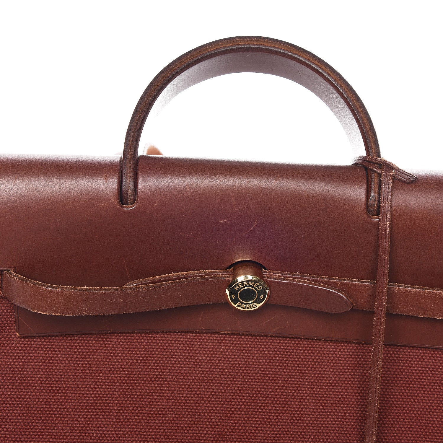 Hermes Toile Vache Hunter Herbag 30 PM Backpack Havane 9 of 17