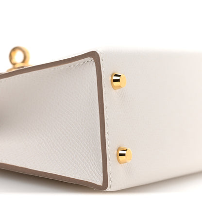 Hermes Epsom Mini Kelly Sellier 20 Gris Pale 9 of 11